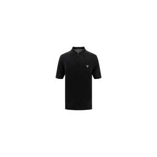 Prada Black Wool Oves Aries Polo Shirt
