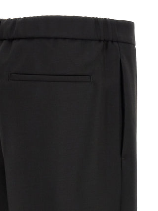 Jil Sander Virgin Wool Mohair Cropped Trousers