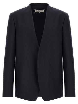 Maison Margiela Blue Virgin Wool Blazer