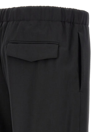 Lardini Black Virgin Wool Dress Pants