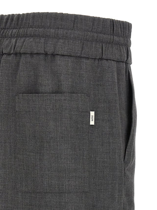 Ami Paris Virgin Wool Drawstring Trousers