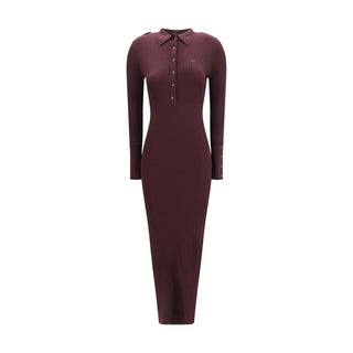 Courrèges Rib Knit Polo Dress
