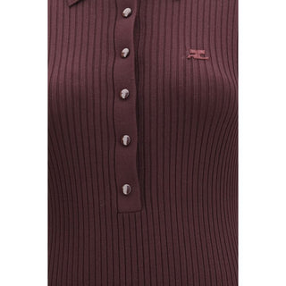 Courrèges Rib Knit Polo Dress