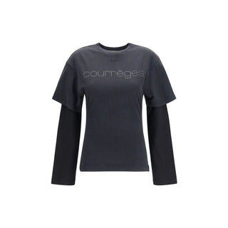 Courrèges Double Sleeves Logo T-Shirt