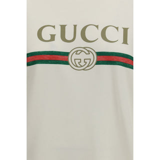 Gucci Web Print Cotton and Cashmere Hoodie