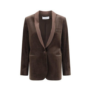 Lardini Velvet Single-Breasted Blazer