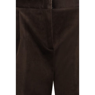 Lardini Velvet Wide-Leg Trousers