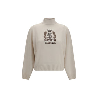 Brunello Cucinelli White Cashmere Sweater