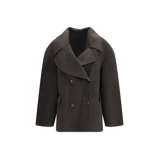 Loulou De Saison Brown Wool Full-Length Jacket