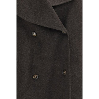 Loulou De Saison Brown Wool Full-Length Jacket