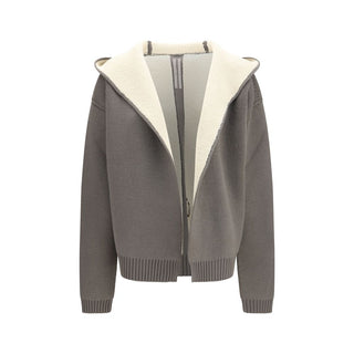 Rick Owens Gray Wool Oves Aries Hoodie
