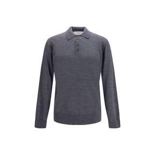 Golden Goose Merino Wool Long-Sleeve Polo Shirt