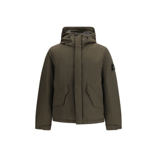 Stone Island Padded Micro Twill Hooded Jacket