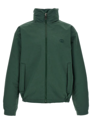 Gucci Bicolor Cotton Shell Jacket