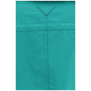 Prada Blue Nylon Coat