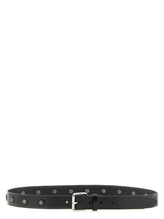 Lemaire Black Calfskin Regular Belt