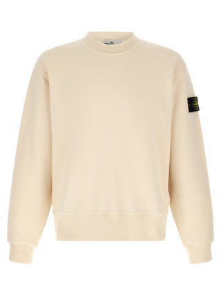 Stone Island Garment-Dyed Cotton Crewneck Sweatshirt