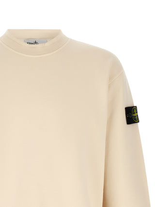 Stone Island Garment-Dyed Cotton Crewneck Sweatshirt