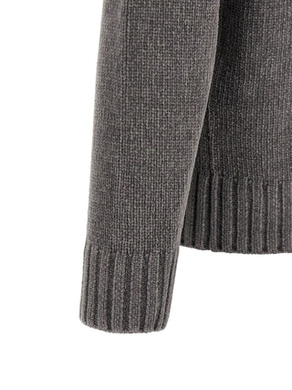 Stone Island Gray Cotton Cardigan