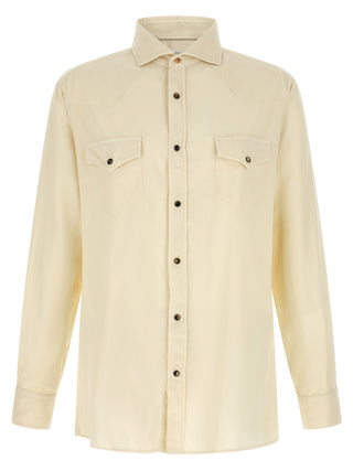 Brunello Cucinelli White Cotton Blouse