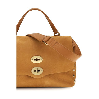 Zanellato Beige Suede Leather Shoulder Bag