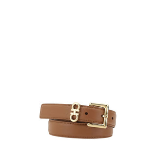 Ferragamo Double Gancini Leather Belt