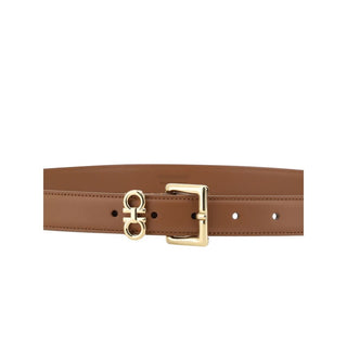 Ferragamo Double Gancini Leather Belt