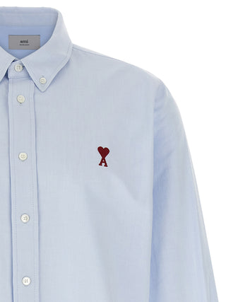 Ami Paris Ami de Coeur Boxy Fit Oxford Shirt