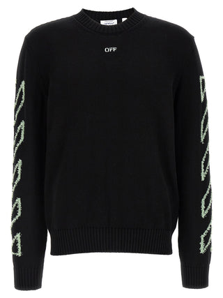 Off-White Black Cotton Cardigan