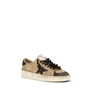 Golden Goose Beige Calf Leather Sneakers