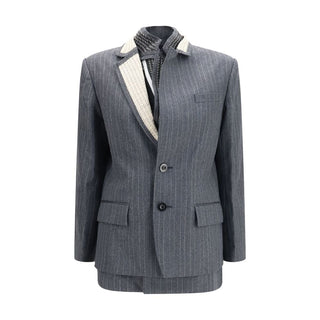 Sacai Layered Pinstripe Jacket