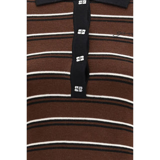 Ganni Brown Wool Oves Aries Polo Shirt