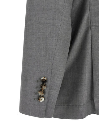 Brunello Cucinelli Gray Virgin Wool Blazer