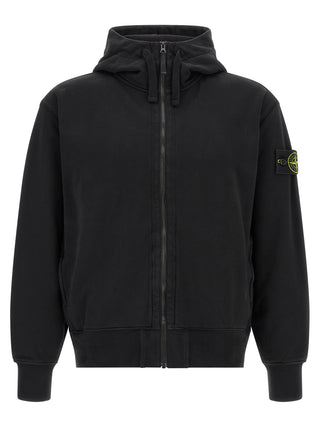 Stone Island Black Cotton Sweatshirt