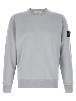 Stone Island Gray Cotton Sweatshirt