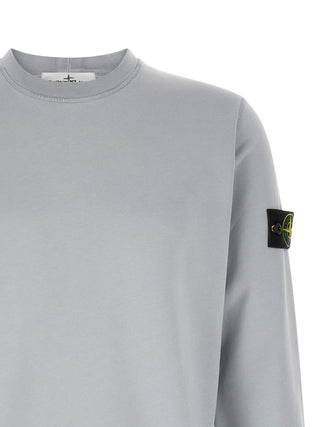 Stone Island Gray Cotton Sweatshirt