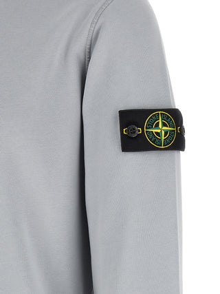 Stone Island Gray Cotton Sweatshirt