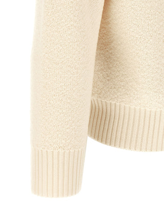Stone Island White Virgin Wool Cardigan