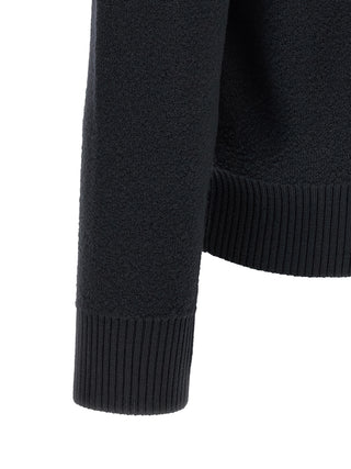 Stone Island Blue Virgin Wool Cardigan