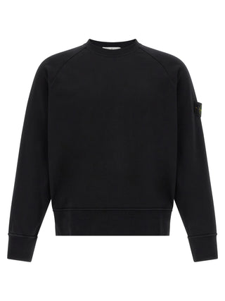Stone Island Black Cotton Sweatshirt
