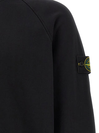 Stone Island Black Cotton Sweatshirt
