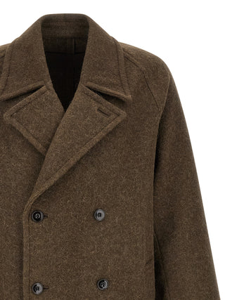 Lemaire Brown Wool Coat