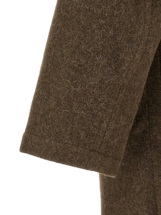 Lemaire Brown Wool Coat