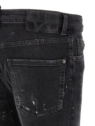Dsquared² Black Cotton Slim Fit Jeans