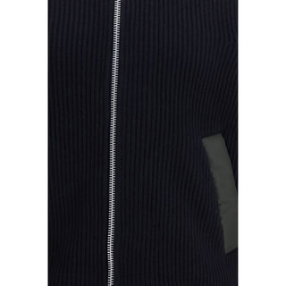 Sacai Blue Wool Sweatshirt