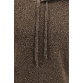 Roberto Collina Brown Wool Hoodie
