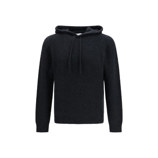 Roberto Collina Black Wool Hoodie