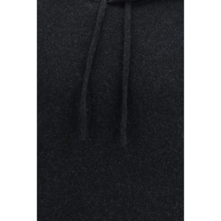Roberto Collina Black Wool Hoodie