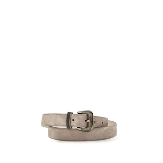 Brunello Cucinelli Beige Calf Leather Regular Belt