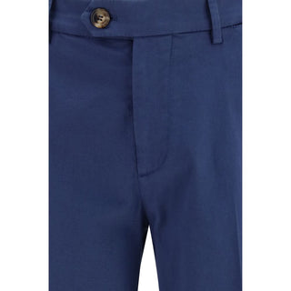 Brunello Cucinelli Blue Cotton Pants